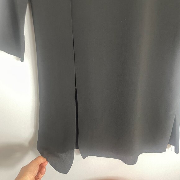 OAK + FORT Black Flowy Dress Size XS Classic Neutral Business Casual Office - Picture 3 of 9